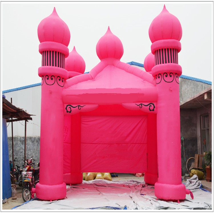 新会粉色帐篷
